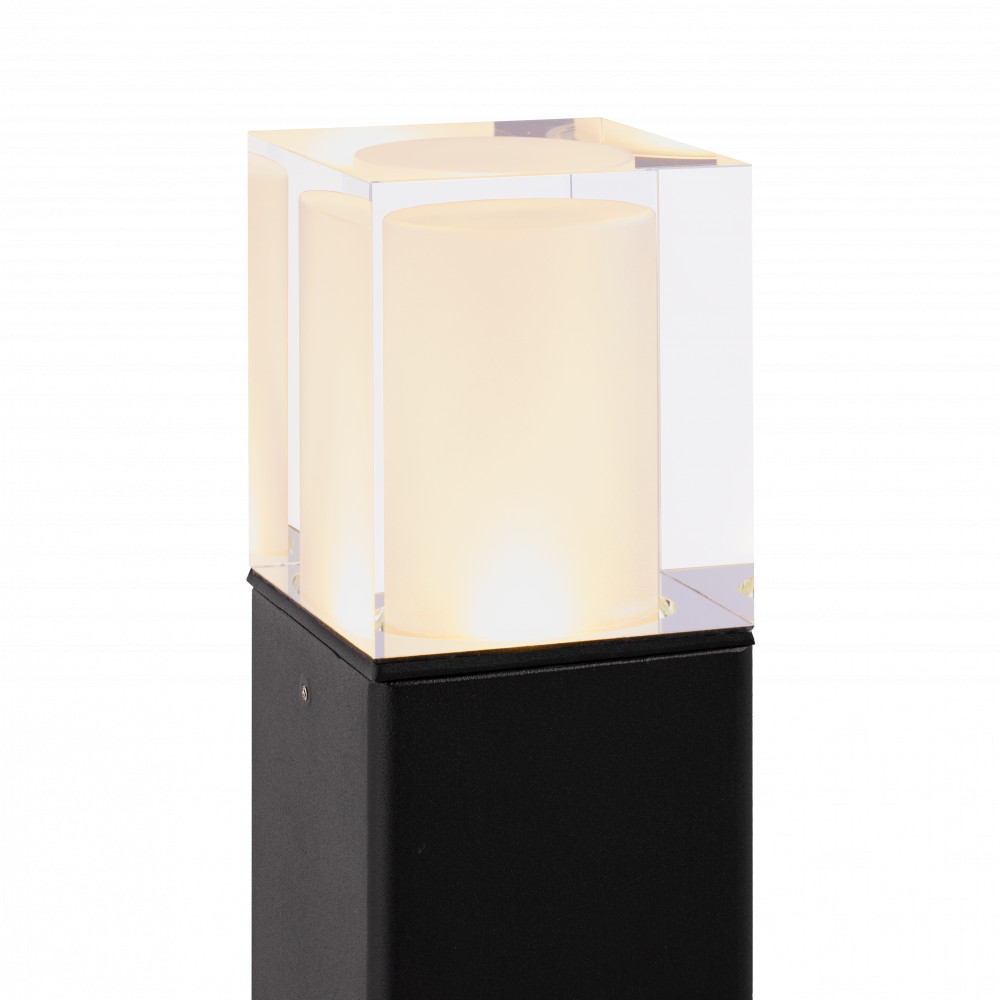 Arendal Small Steel LED Bollard Light 9W Black - NLYS.1569B