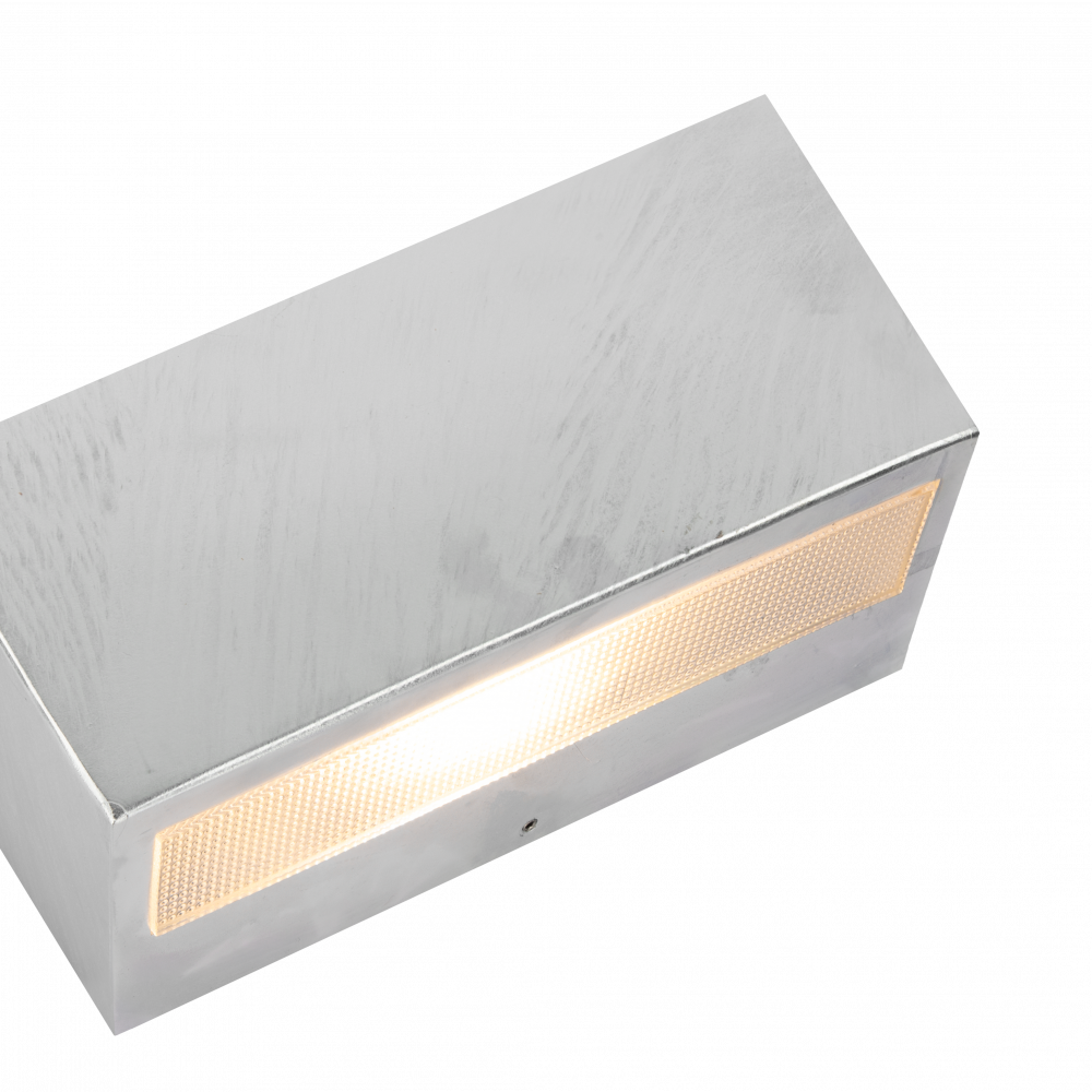 Asker Big Downward LED Wall Light 9W Galvanized Steel - NLYS.1717GA