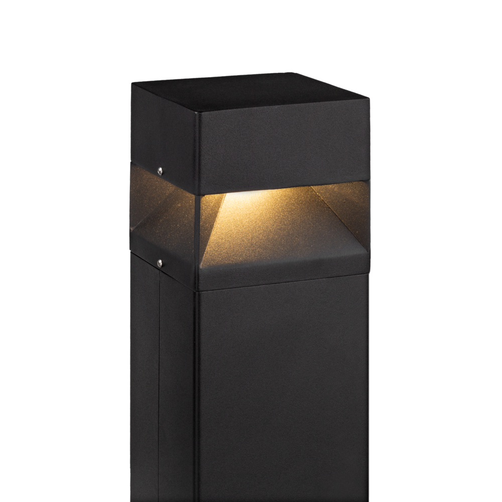 Arvika LED Bollard Light Steel Black 8.8W 3000K - NLYS.891B