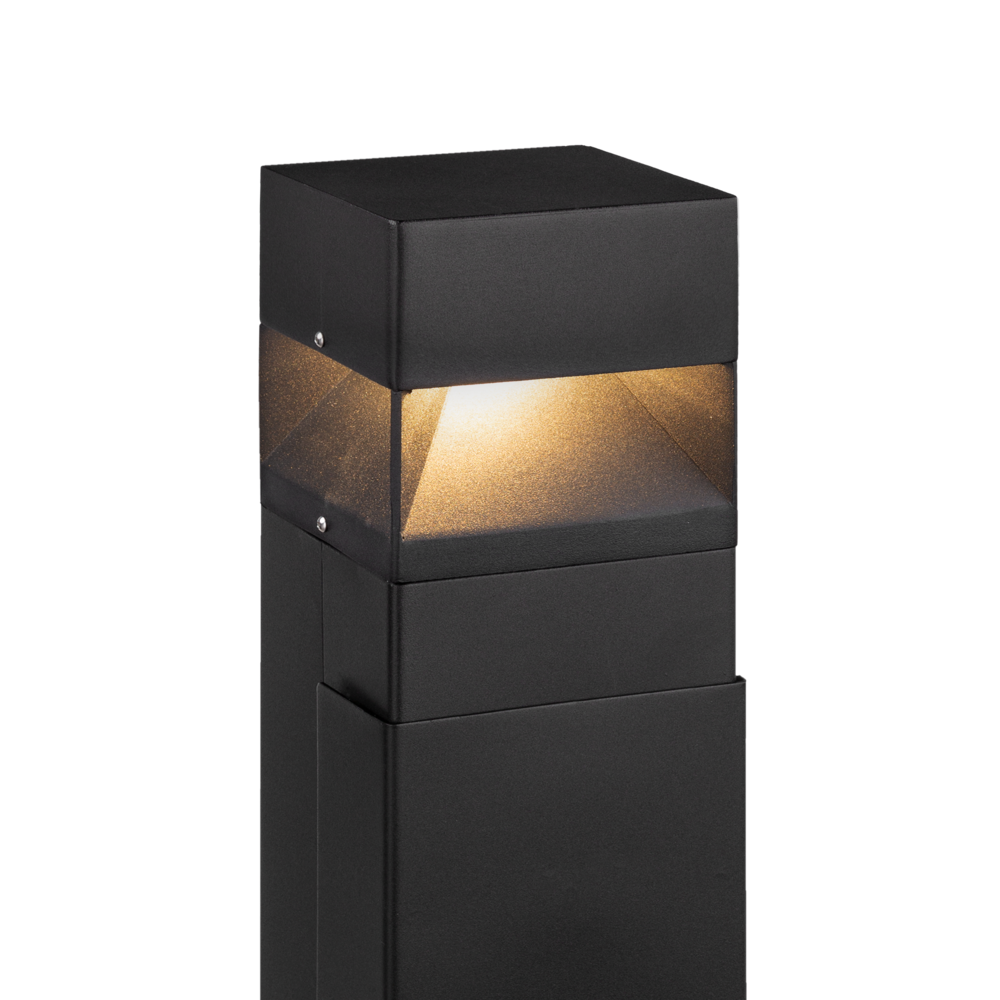 Arvika LED Bollard Light Steel Black 8.9W 3000K - NLYS.901B