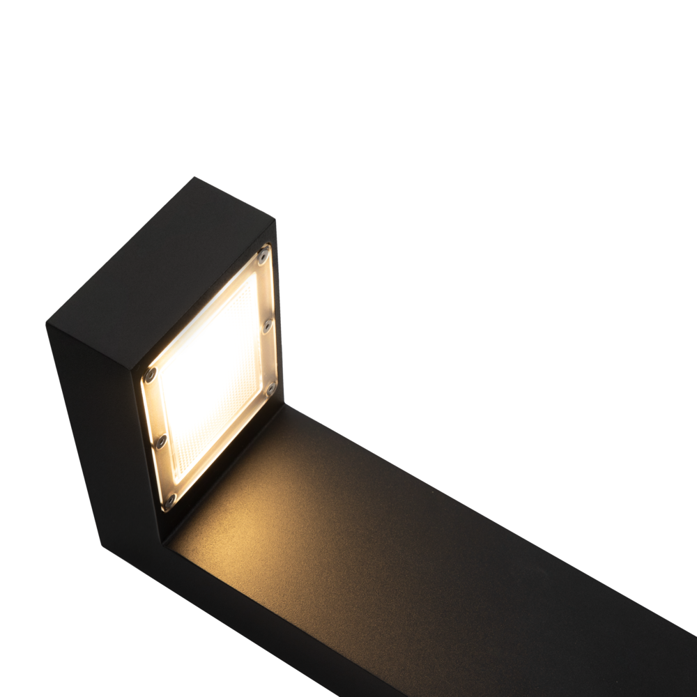 Asker Small LED Bollard Light Aluminium Black 10W 4000K - NLYS.5213B