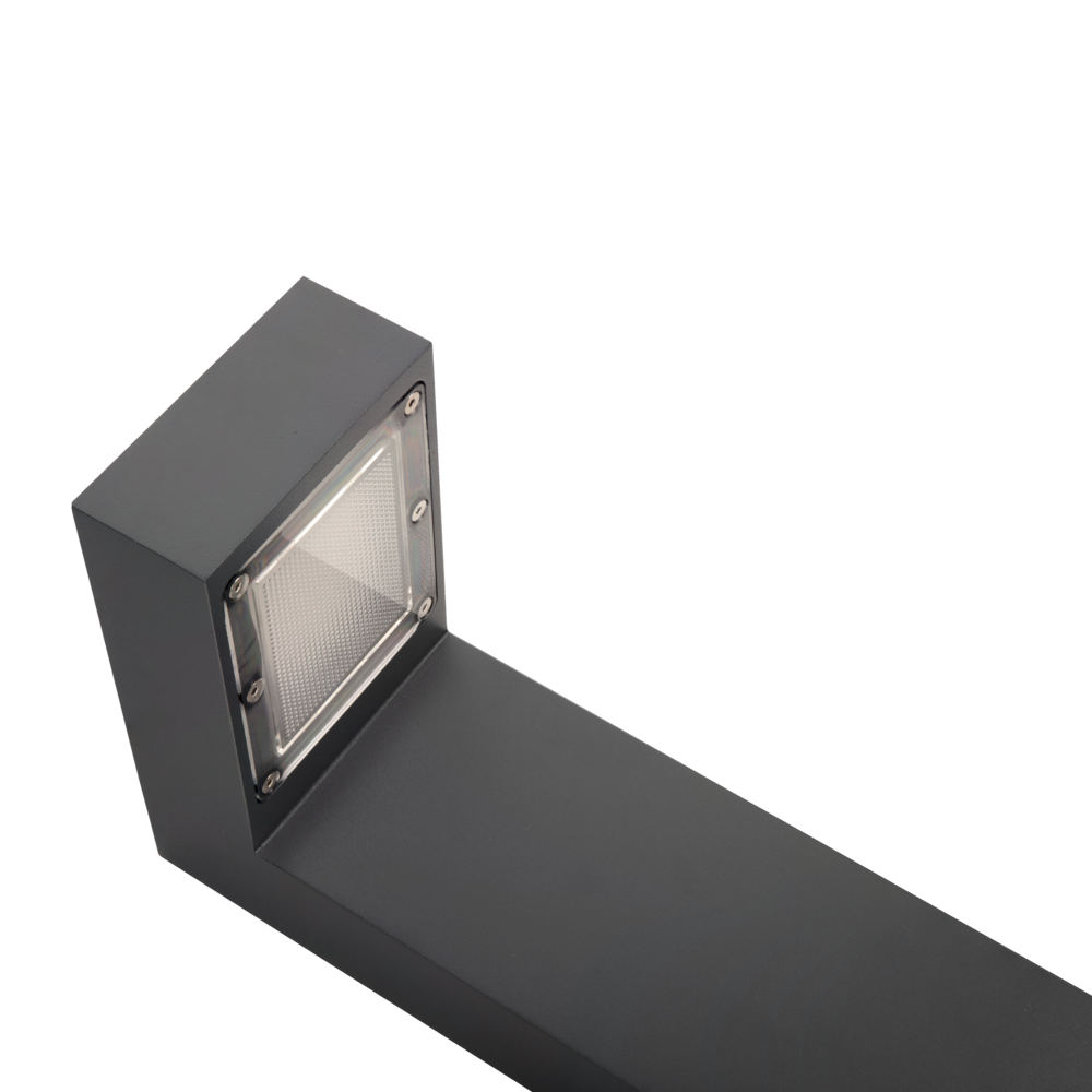 Asker Small LED Bollard Light Aluminium Graphite 10W 4000K - NLYS.5213GR