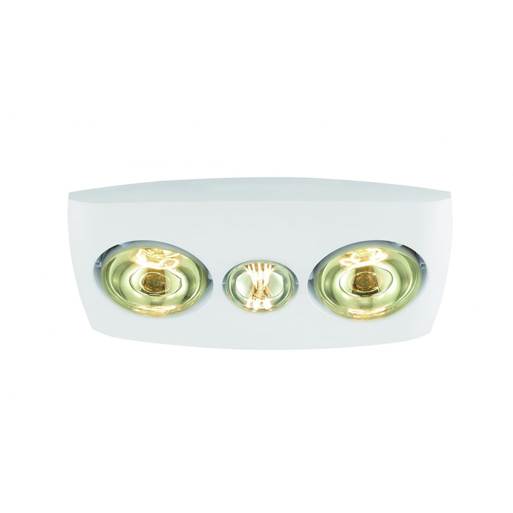 Buy 3 In 1 Bathroom Heaters Australia Vesuvius Bathroom 2 Heat/Fan/Light White - 204152