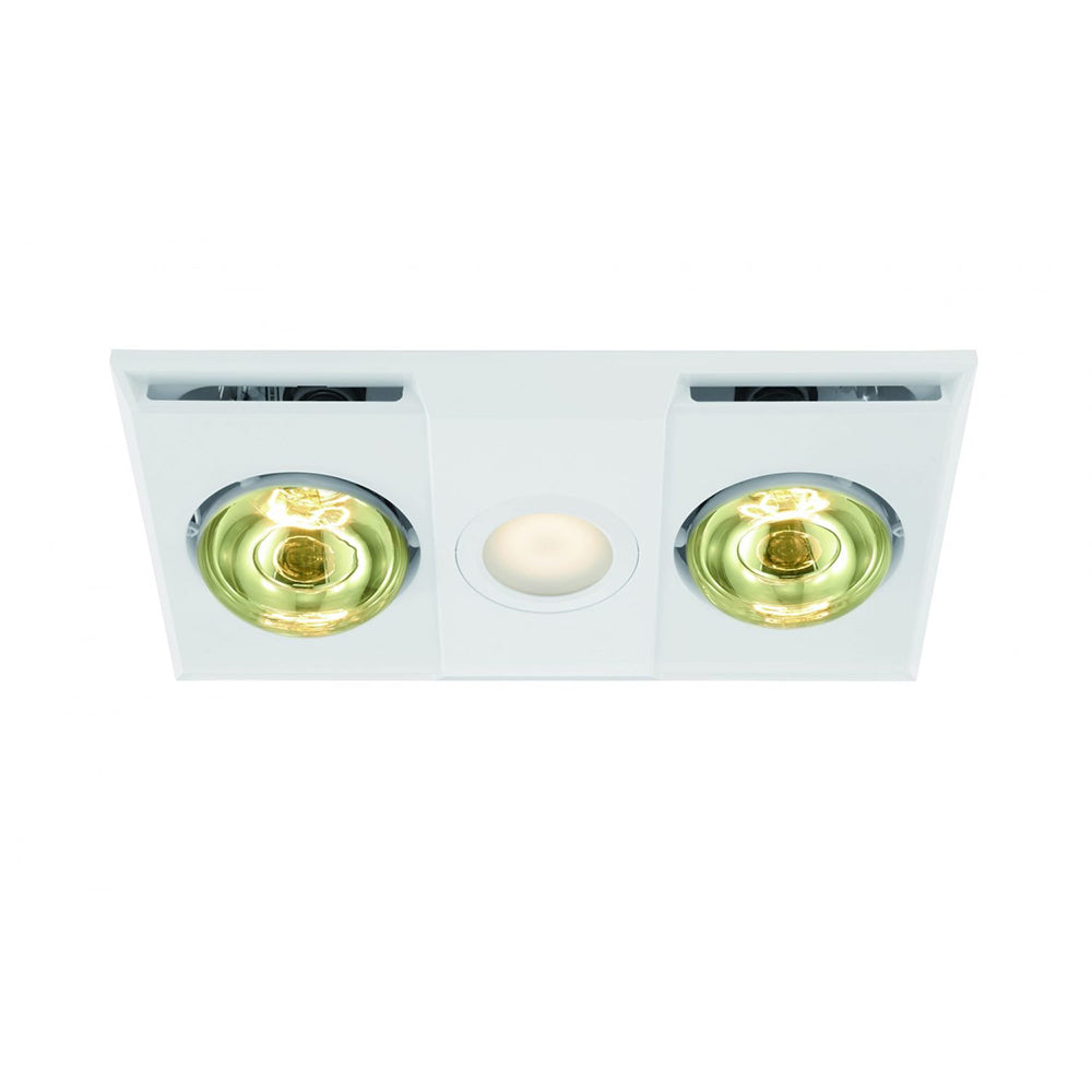 Buy 3 In 1 Bathroom Heaters Australia Heatflow Bathroom 2 Heat/Fan/Light White - 204154