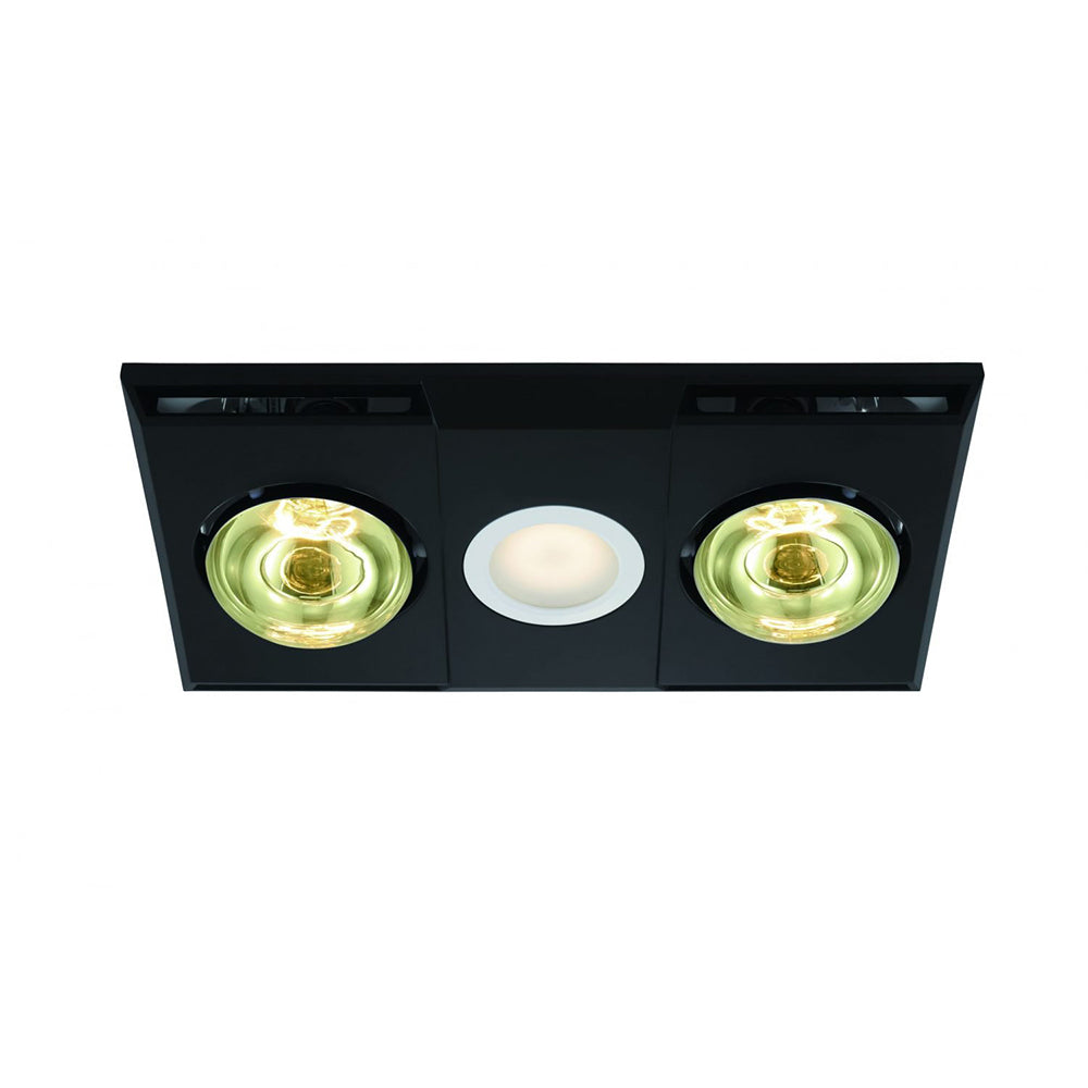 Buy 3 In 1 Bathroom Heaters Australia Heatflow Bathroom 2 Heat/Fan/Light Black - 204155