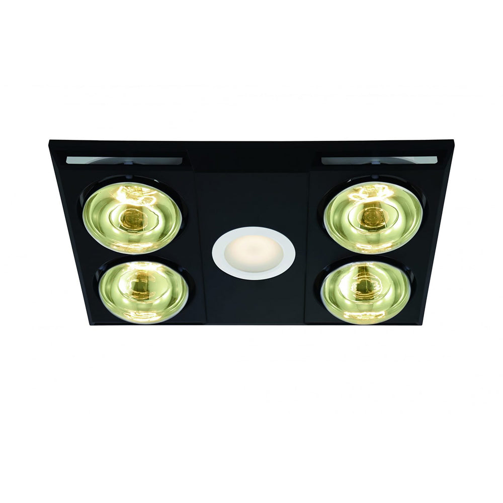 Buy 3 In 1 Bathroom Heaters Australia Heatflow Bathroom 4 Heat/Fan/Light Black - 204157