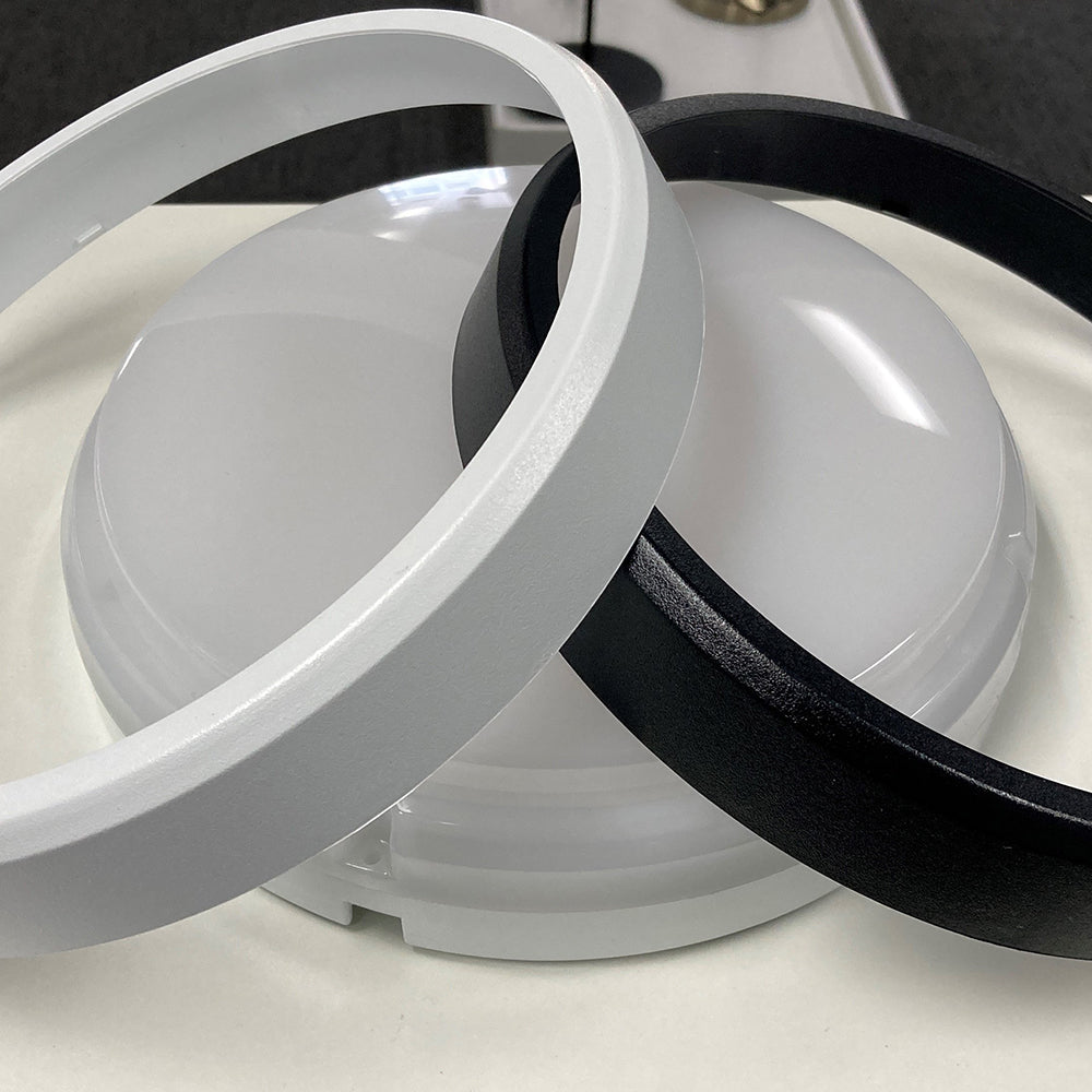 Buy LED Bunker Lights Australia Burleigh Wall Light LED Round White/Black Trims - 204405