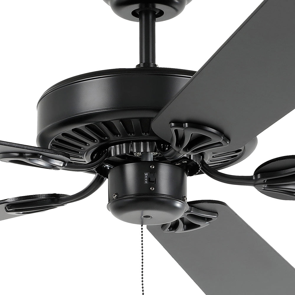 Buy AC Ceiling Fans Australia Waikiki 52" AC Fan Matt Black - 20518102