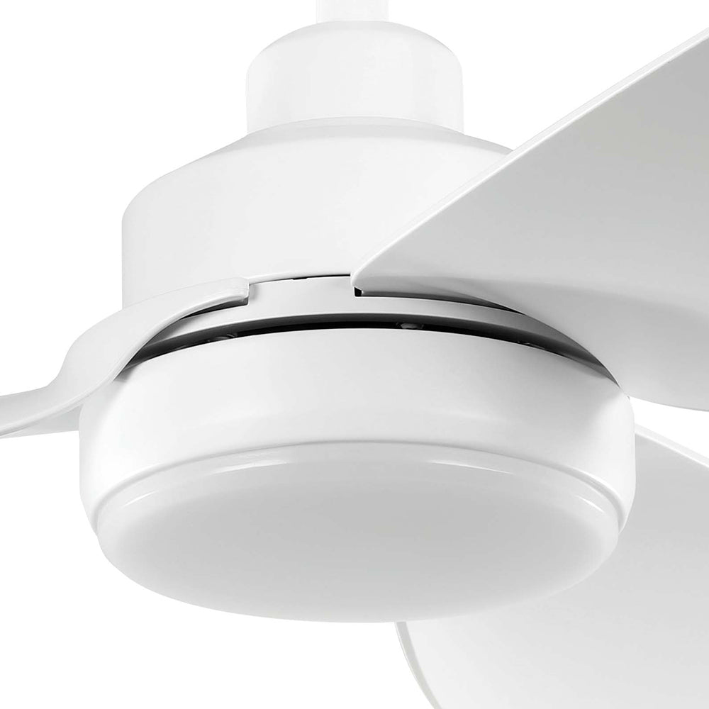 Buy DC Ceiling Fans With Light Australia Torquay 42" DC Fan Matt White With 20W TRI Colour LED - 20522601