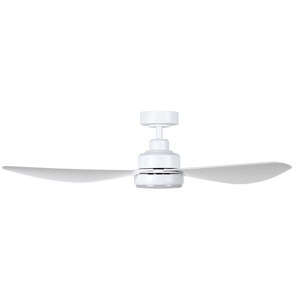 Buy DC Ceiling Fans With Light Australia Torquay 48" DC Fan Matt White With 20W TRI Colour LED - 20522801