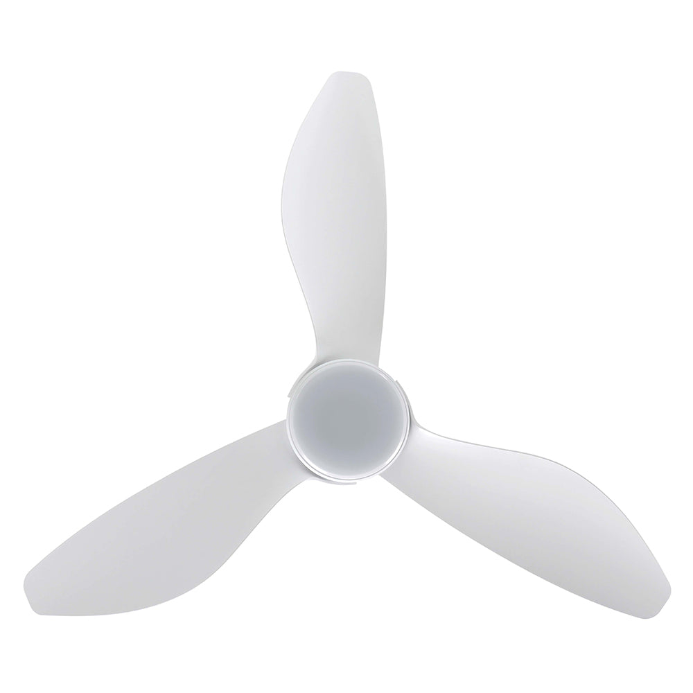 Buy DC Ceiling Fans With Light Australia Torquay 48" DC Fan Matt White With 20W TRI Colour LED - 20522801