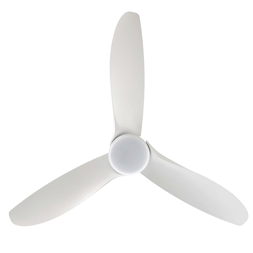 Buy DC Ceiling Fans With Light Australia Torquay 56" DC Fan Matt White With 20W TRI Colour LED - 20523101