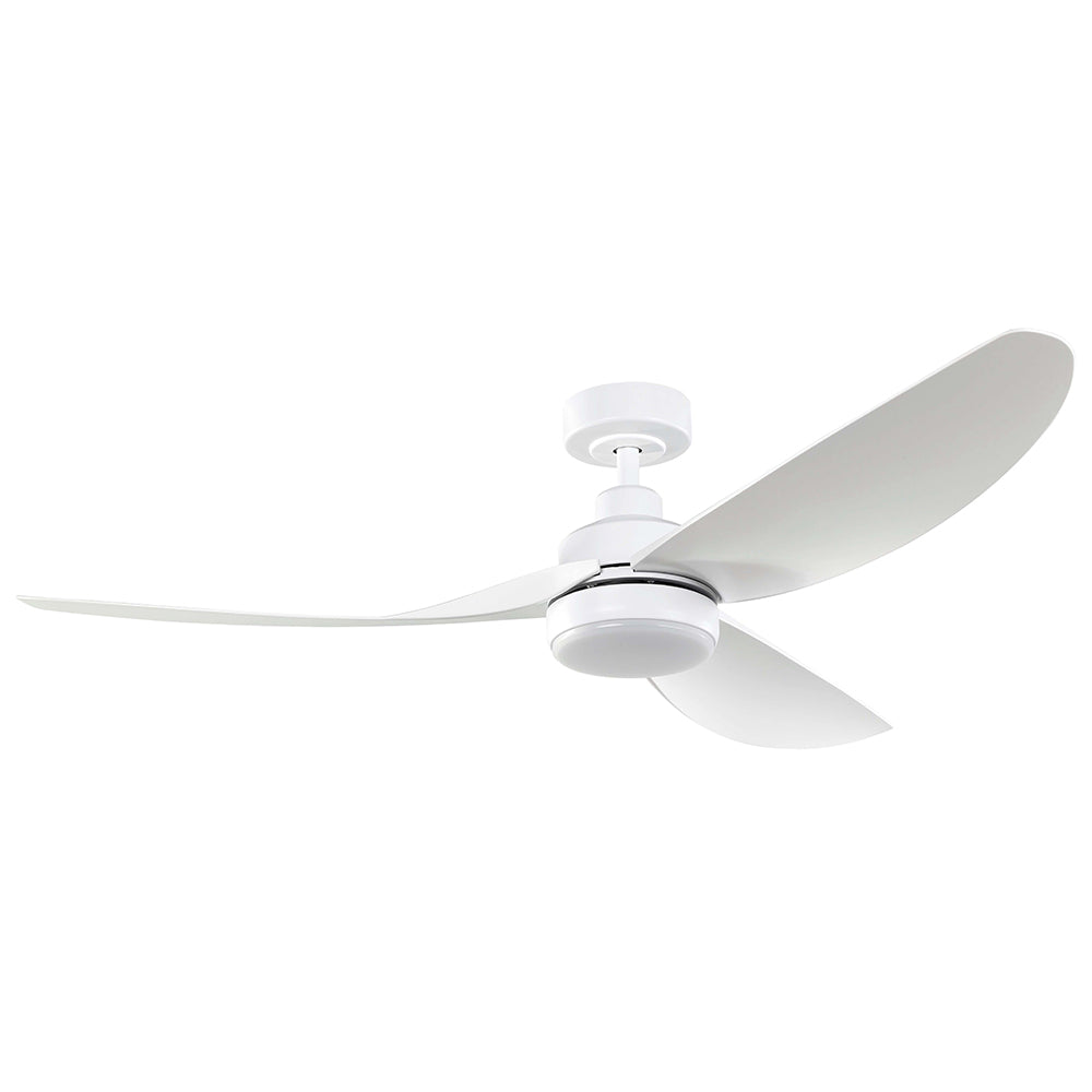 Buy DC Ceiling Fans With Light Australia Torquay 56" DC Fan Matt White With 20W TRI Colour LED - 20523101