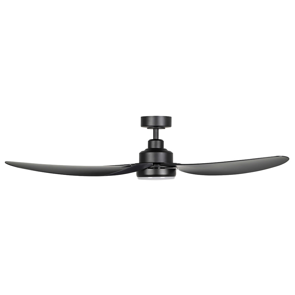 Buy DC Ceiling Fans With Light Australia Torquay 56" DC Fan Matt Black With 20W TRI Colour LED - 20523102