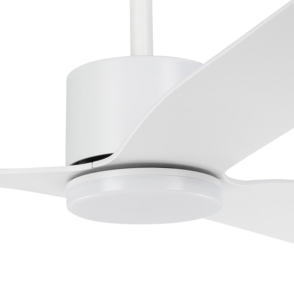 Buy DC Ceiling Fans With Light Australia ILUKA DC Ceiling Fan 52" Matt White With LED - 20537801