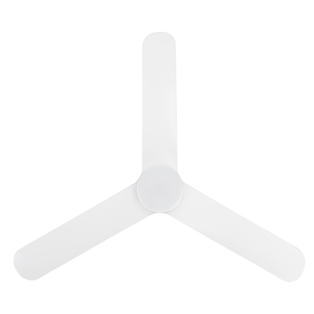 Buy DC Ceiling Fans With Light Australia ILUKA DC Ceiling Fan 52" Matt White With LED - 20537801