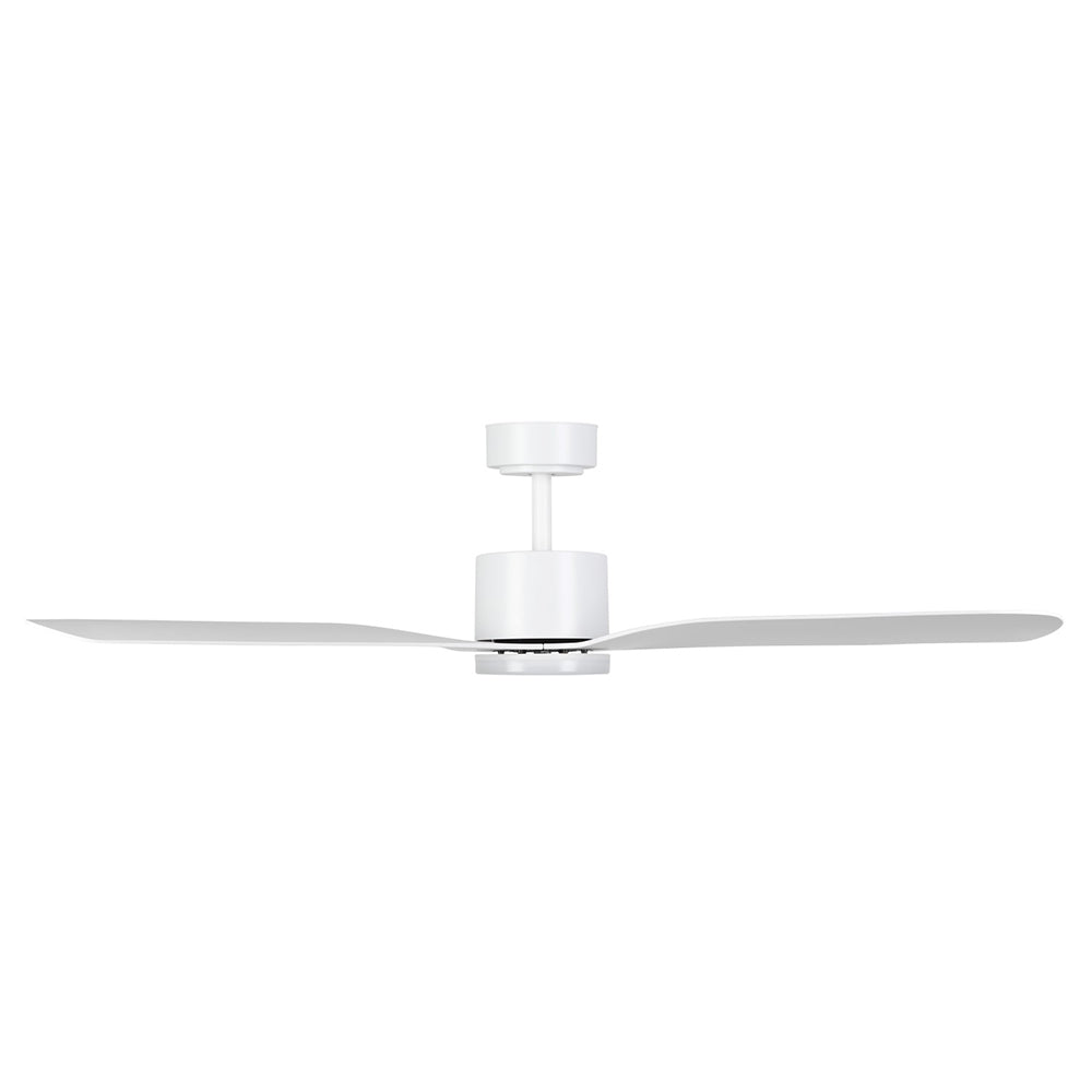 Buy DC Ceiling Fans With Light Australia ILUKA DC Ceiling Fan 52" Matt White With LED - 20537801