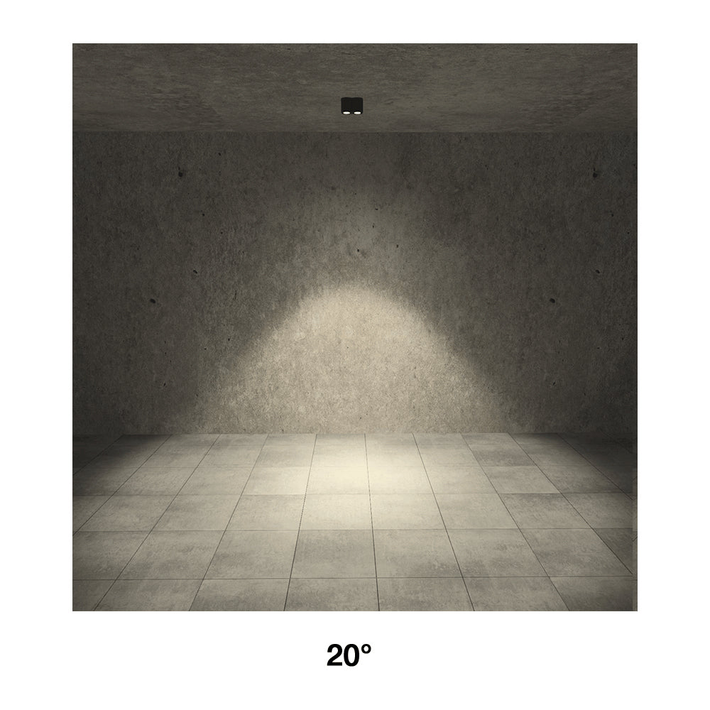 Buy Surface Mounted Downlights Australia Intono C IN 3.3 Surface Mounted 2 Downlights Honey 20W CRI80 0/1-10V Aluminium - NC3310