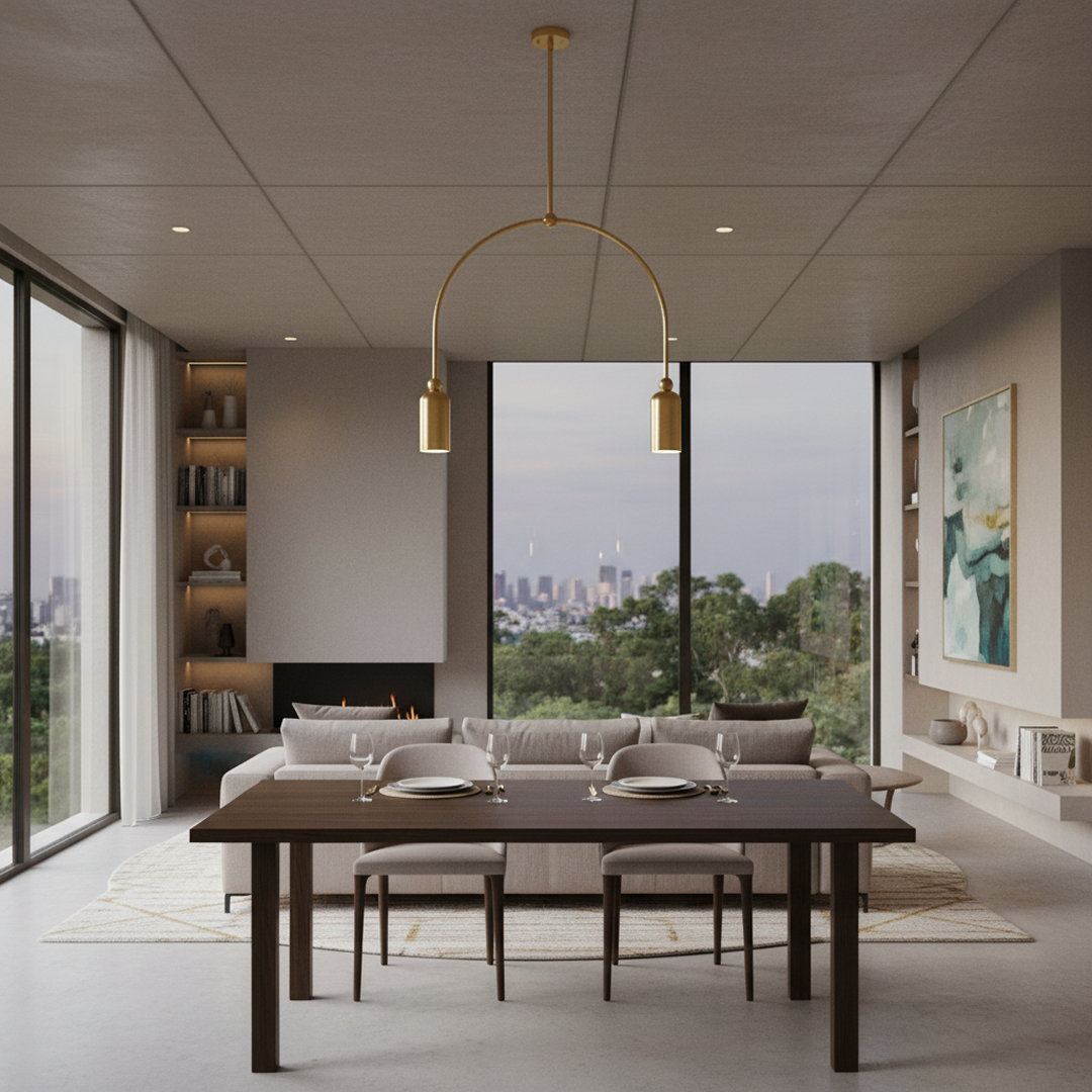 Madame 2 Light Pendant Light Natural Brass - IL.288.03.ON