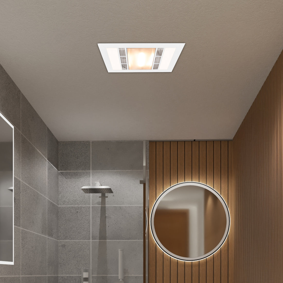 Marvel LED 3 In 1 Bathroom Heater Matt White - 21478/05