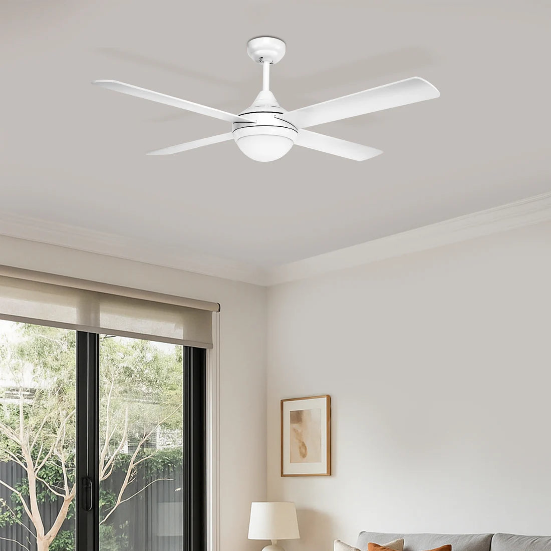 Tempo Plus AC Ceiling Fan 52" With Light White - 22279/05
