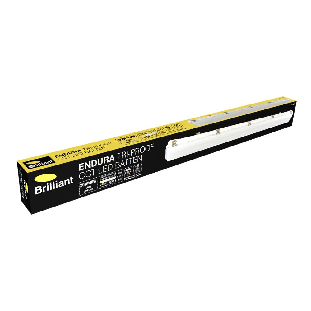 Buy LED Batten Lights Australia ENDURA LED Batten Light White 3CCT - 22372/08
