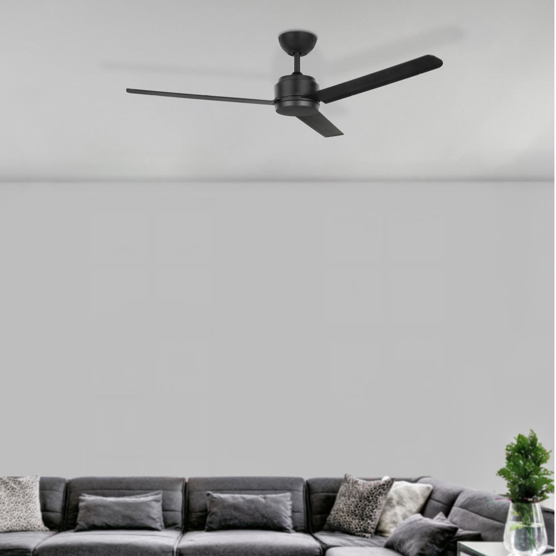 Solana DC Ceiling Fan 52" Black - 22765/06