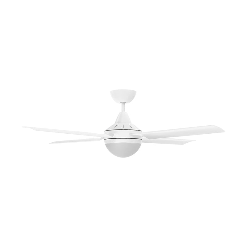 Cairns AC Ceiling Fan 52" With B22 Light 30W 3CCT White - 23039/05