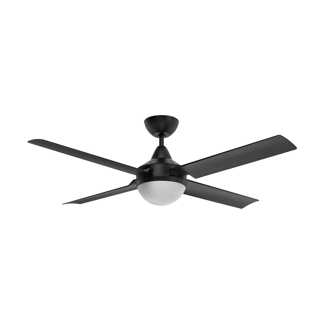 Cairns AC Ceiling Fan 48" With B22 Light Black - 22878/06