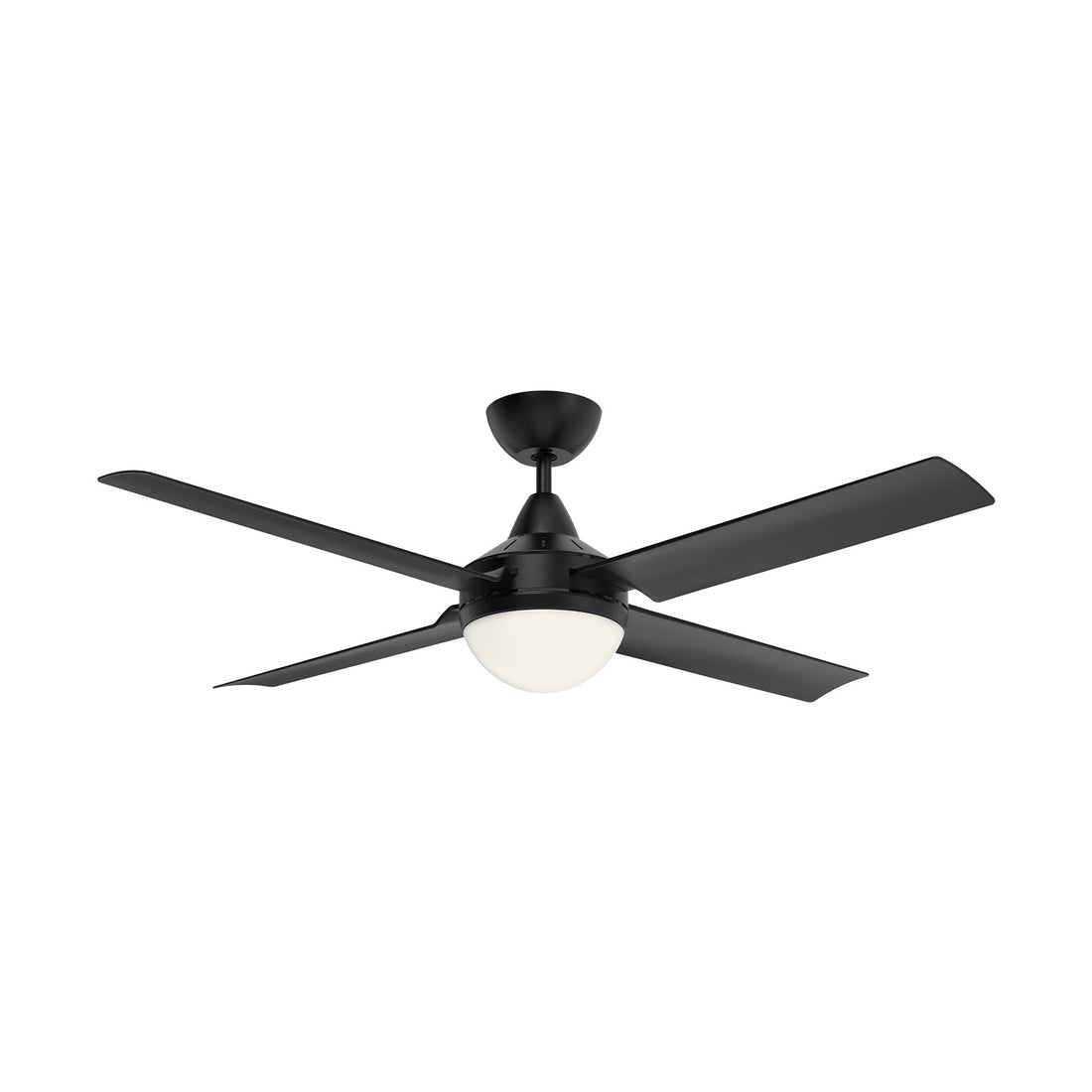 Cairns AC Ceiling Fan 52" With B22 Light Black - 22880/06