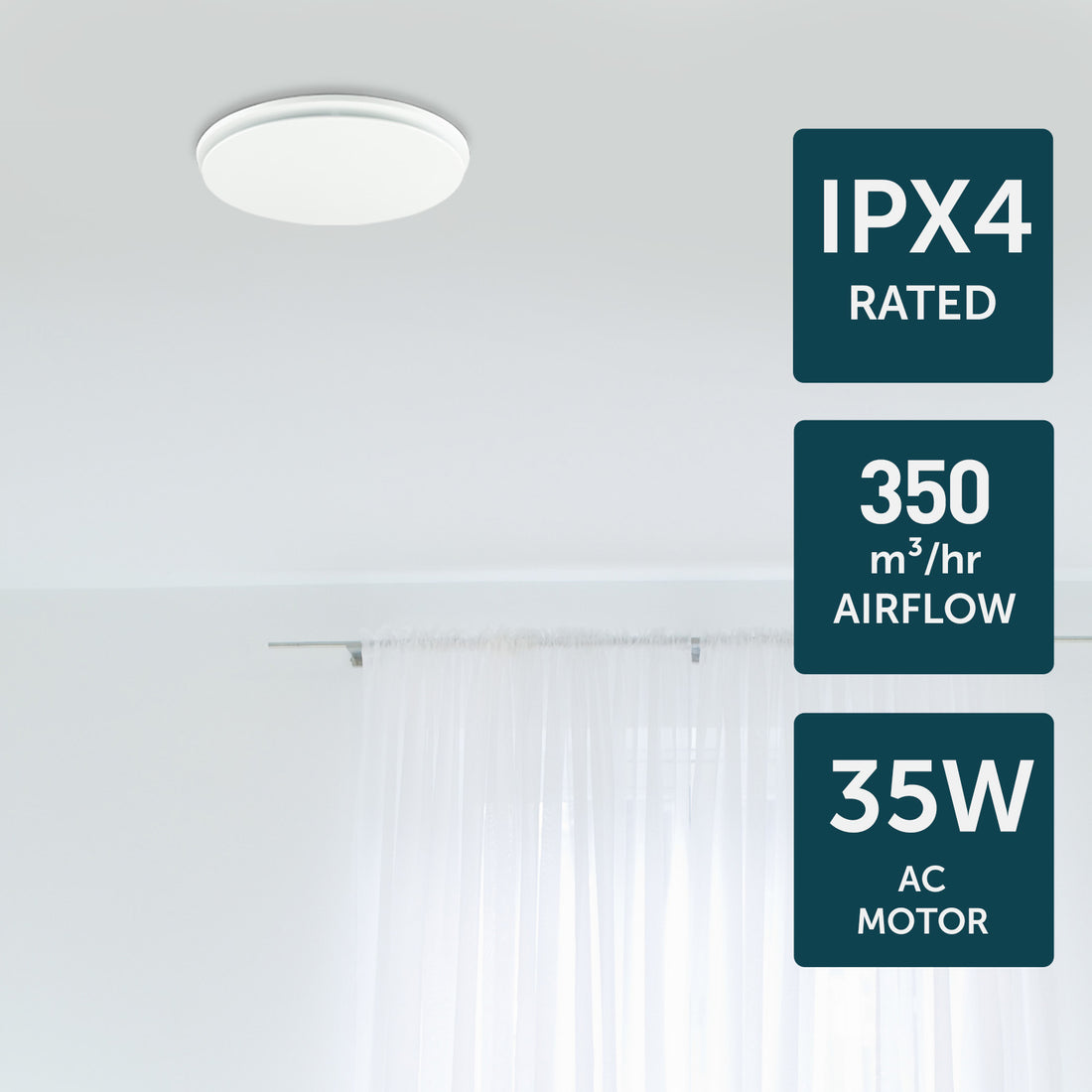 Talon Promax 270mm Exhaust Fan White - 22888/05