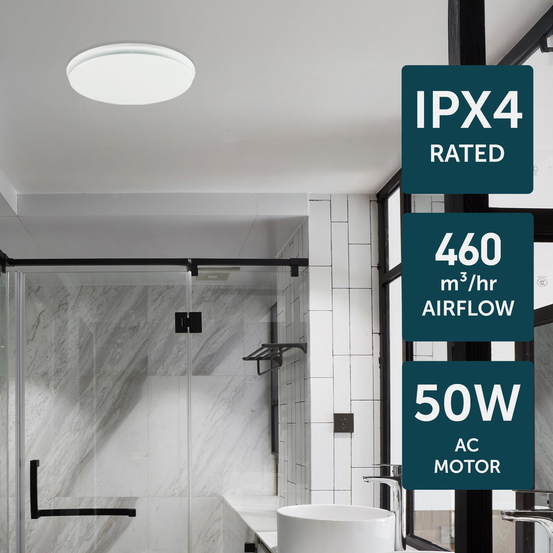 Talon Promax 330mm Exhaust Fan White - 22889/05