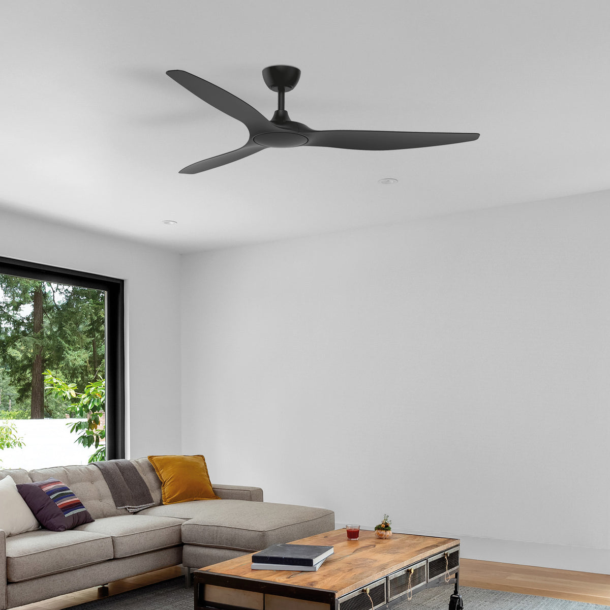Fantastic DC Ceiling Fan 60" Black - 22943/06