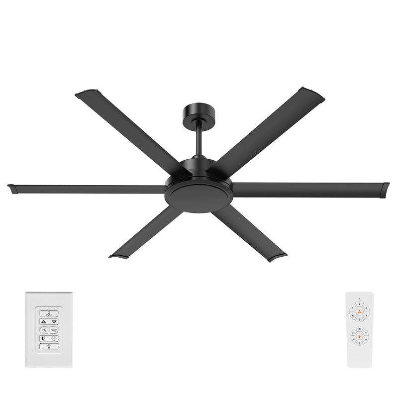 Colossus II DC Ceiling Fan 65" Black - 22979/06