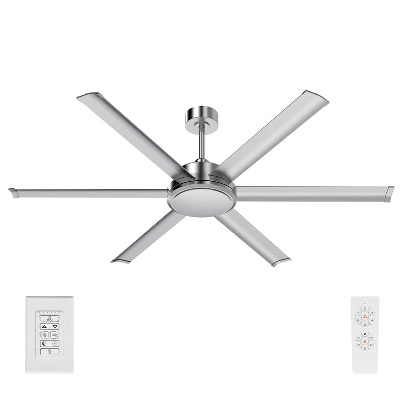 Colossus II DC Ceiling Fan 65" Satin Nickel - 22979/13