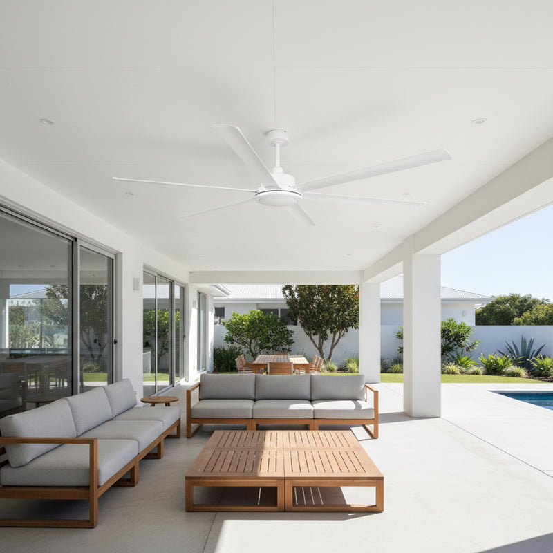 Colossus II DC Ceiling Fan 84" White - 22986/05