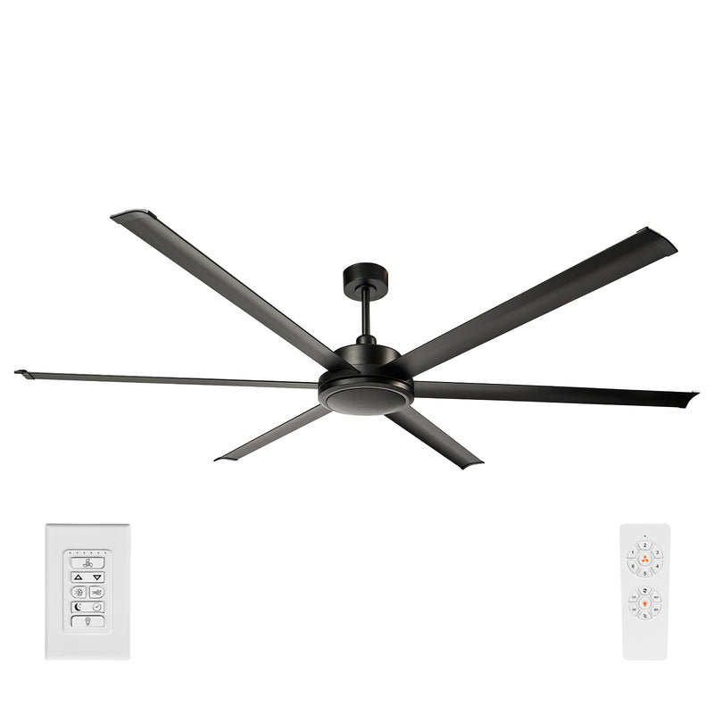 Colossus II DC Ceiling Fan 120" Black - 22989/06