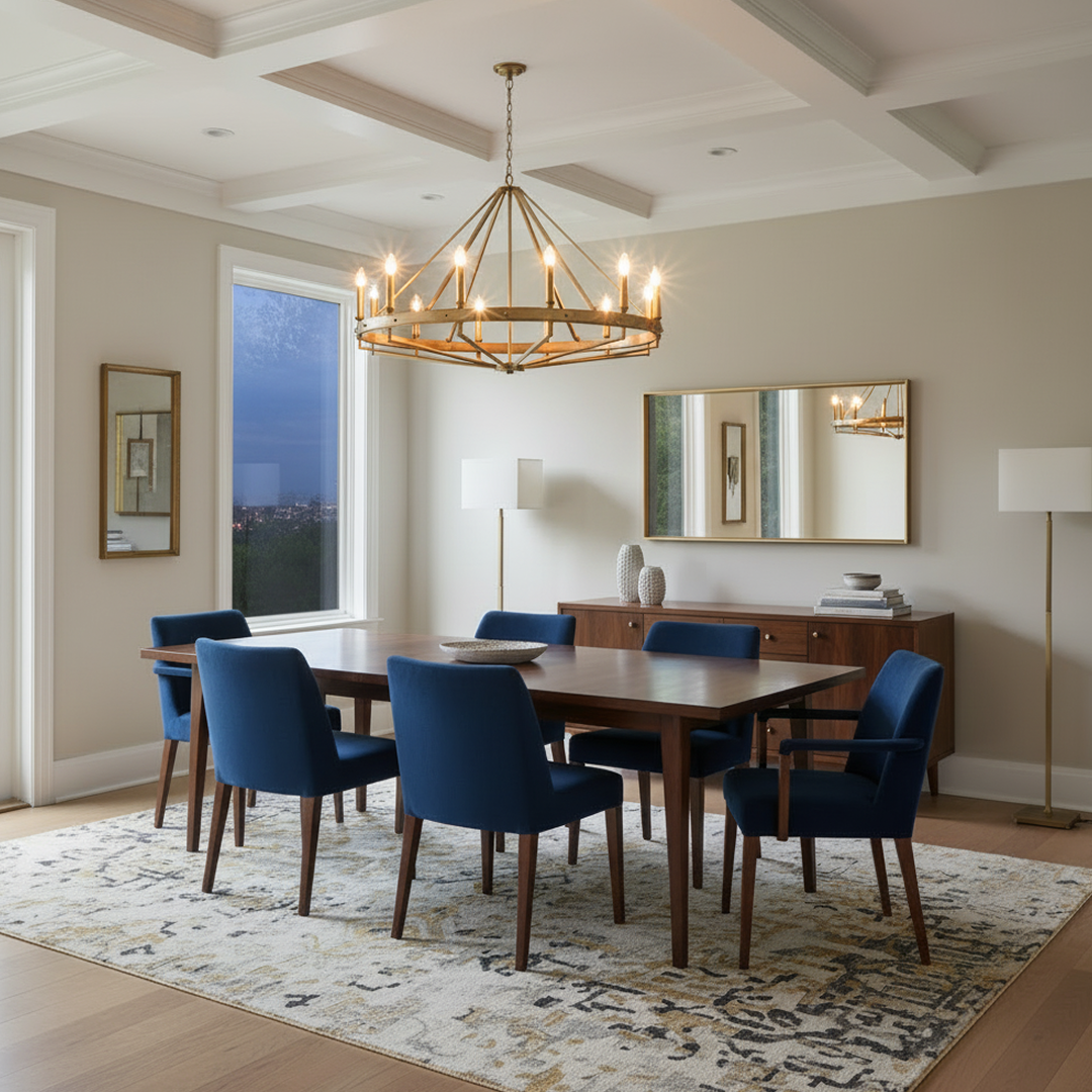 Funale 12 Light Pendant Oak Wood - FUNALE6