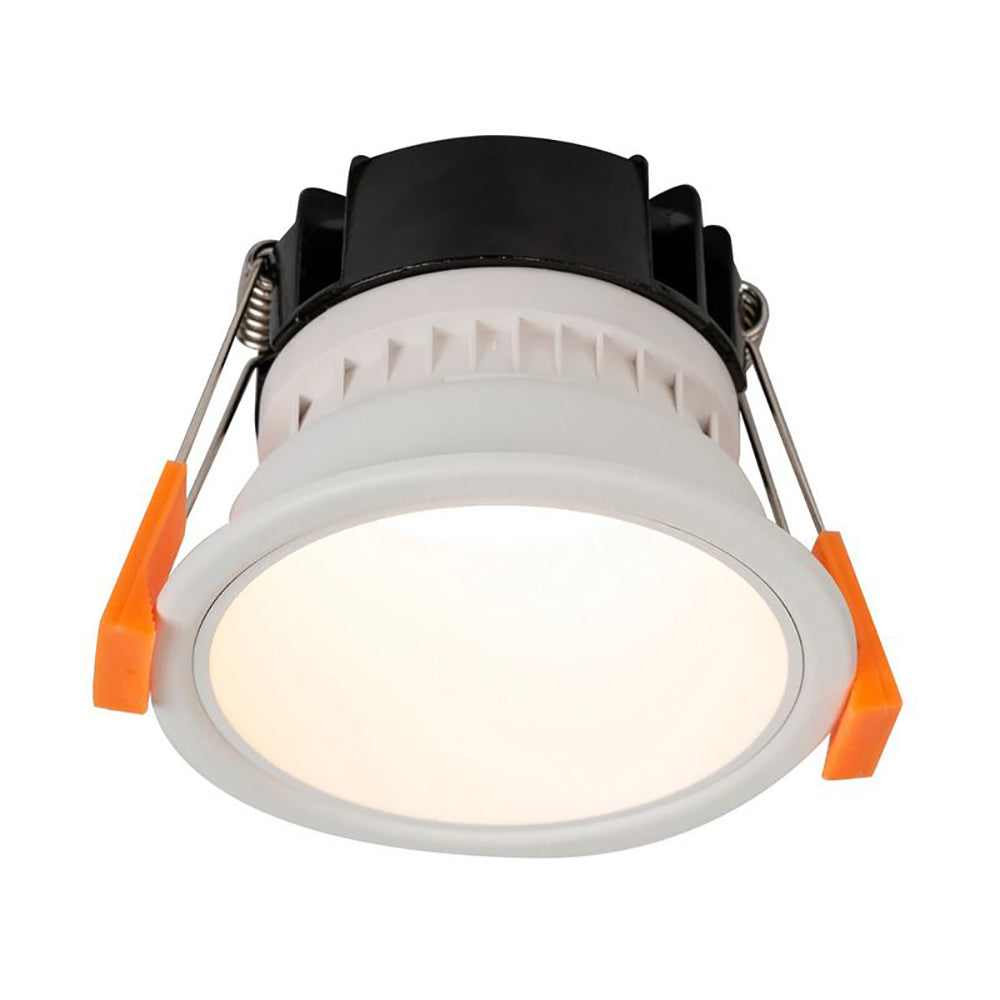 Buy Recessed LED Downlights Australia Round Recessed LED Downlight W82mm White Aluminium / Insert 2 CCT - HV5529D2W-WW
