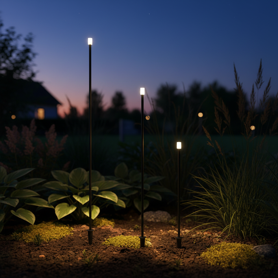 Rush LED Post Light 24V 1W 3000K Black - RUSH SPK1-BK324