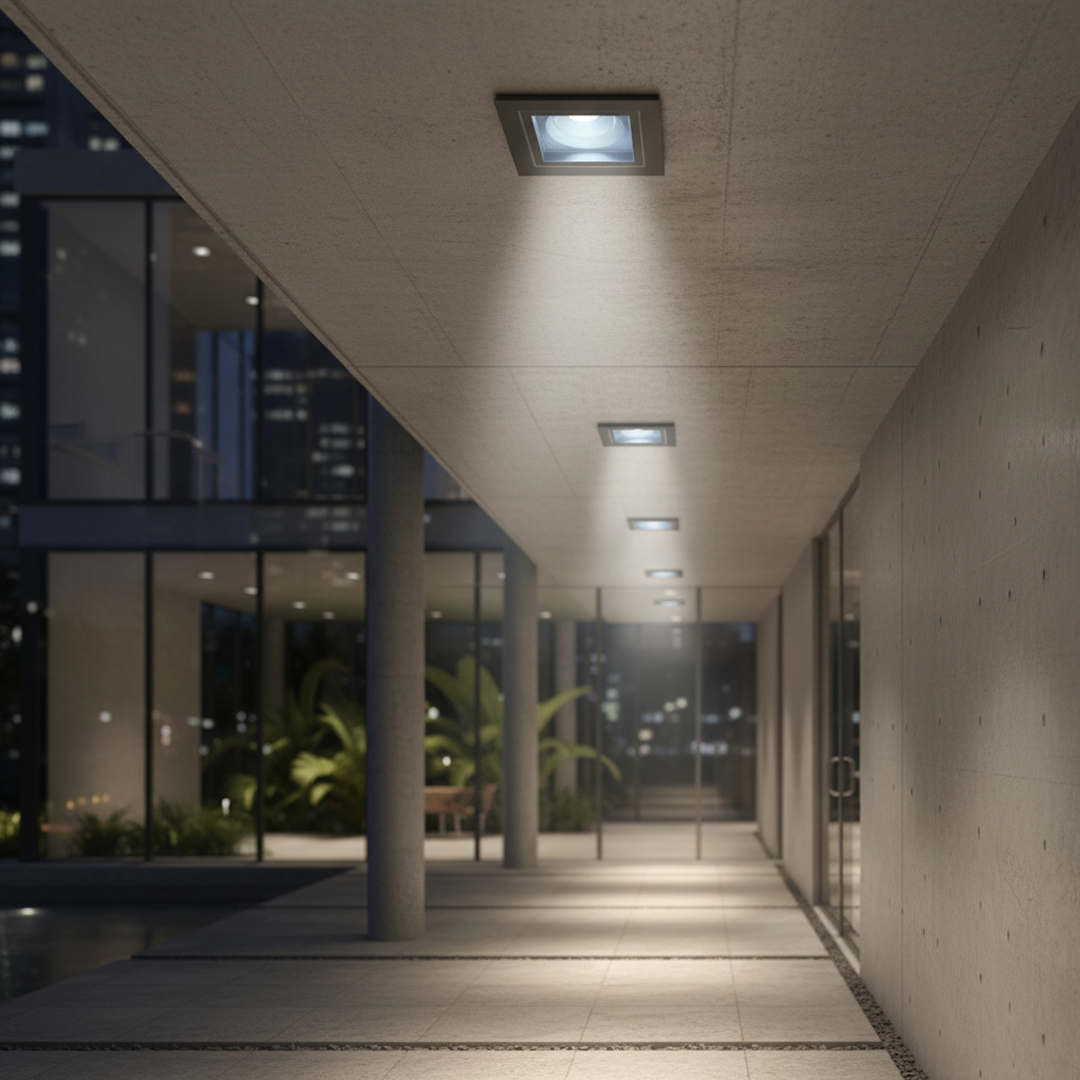 Altopiano 3.3 Square Recessed LED Downlight Honey 24V Plastic RGBW+3000K - AP3300