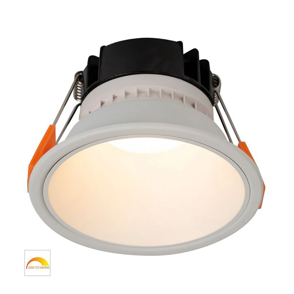 Buy Recessed LED Downlights Australia Round Recessed LED Downlight White Aluminium / Insert 2 CCT - HV5528D2W-WW