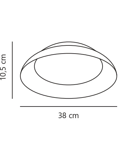 Nivora 380mm Ceiling Light White - 2610156001