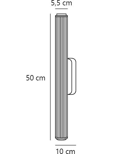 Vivienne 500mm LED Wall Light 12W 2CCT Black - 2610241003