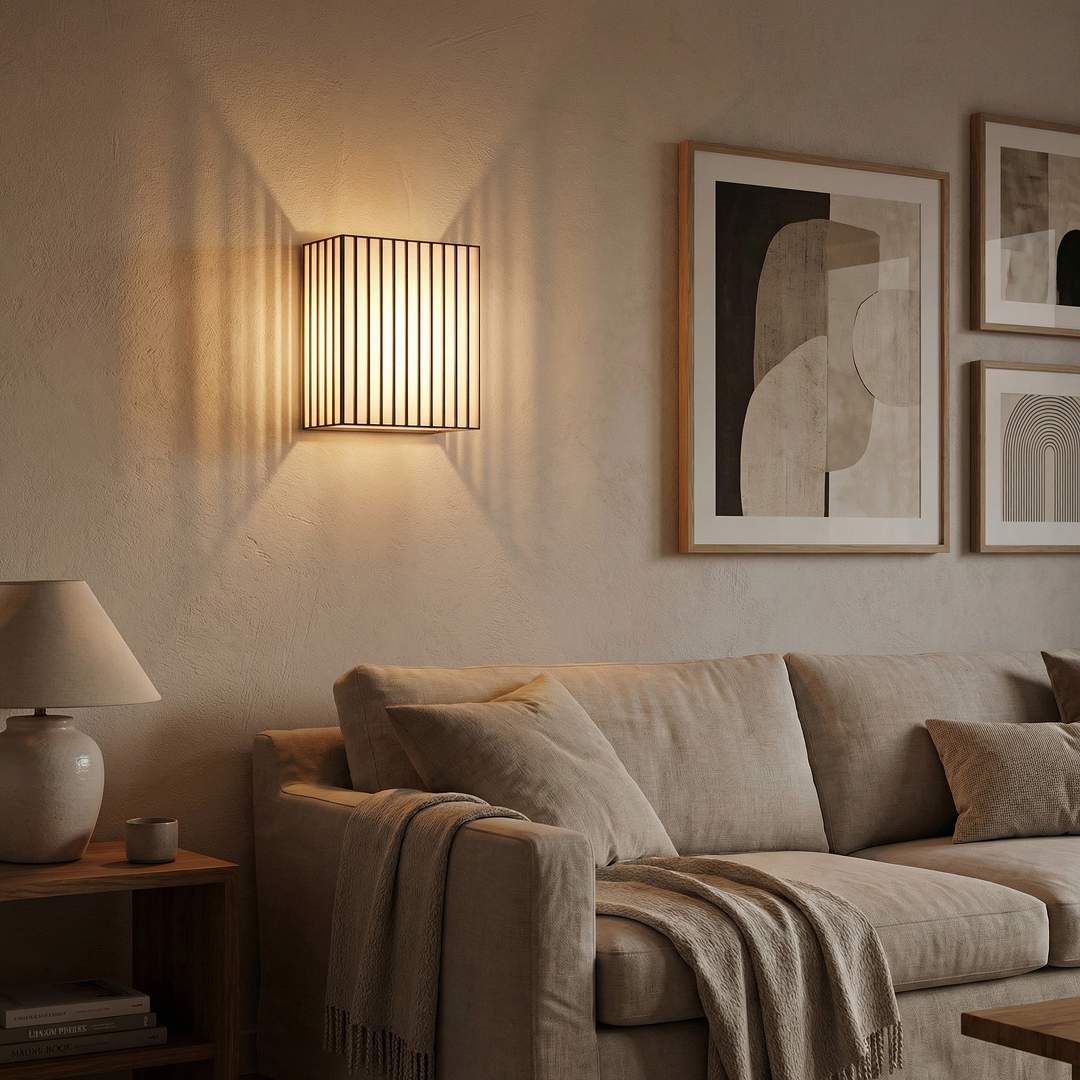 Bel Air Square Wall Light White - ELJE23777