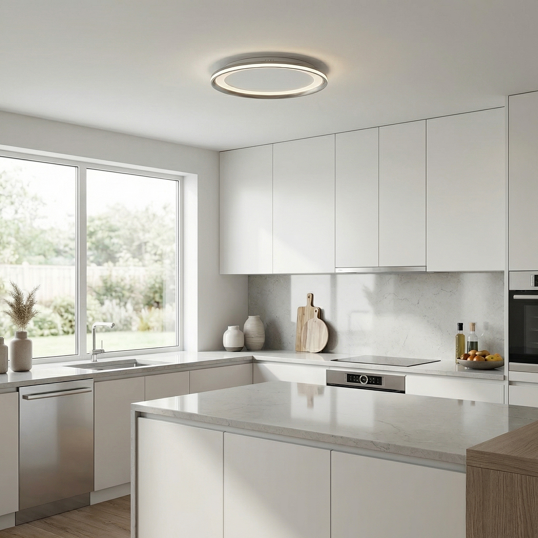 FULCRUM LED Oyster Light W800mm Grey 3000K - FULCRUM OY80-GY