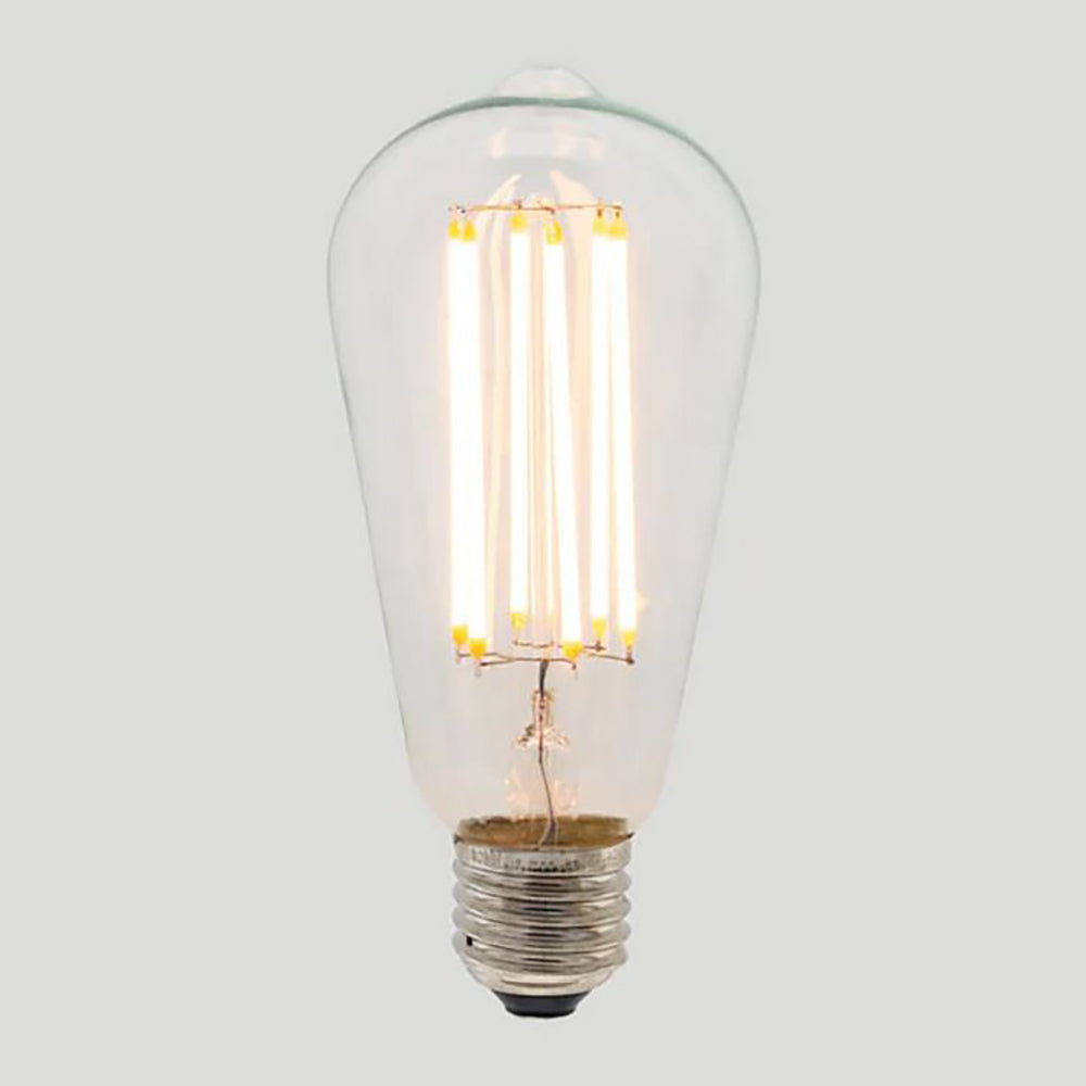 Buy LED Filament Globes Australia ST64 LED Filament Globe ES 240V 6W Clear Glass 2200K - ZAF10677