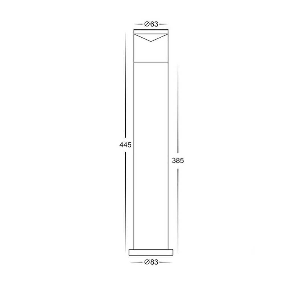 Buy Bollard Lights Australia Highlite Bollard Light Antique Brass 3CCT - HV1601T-AB