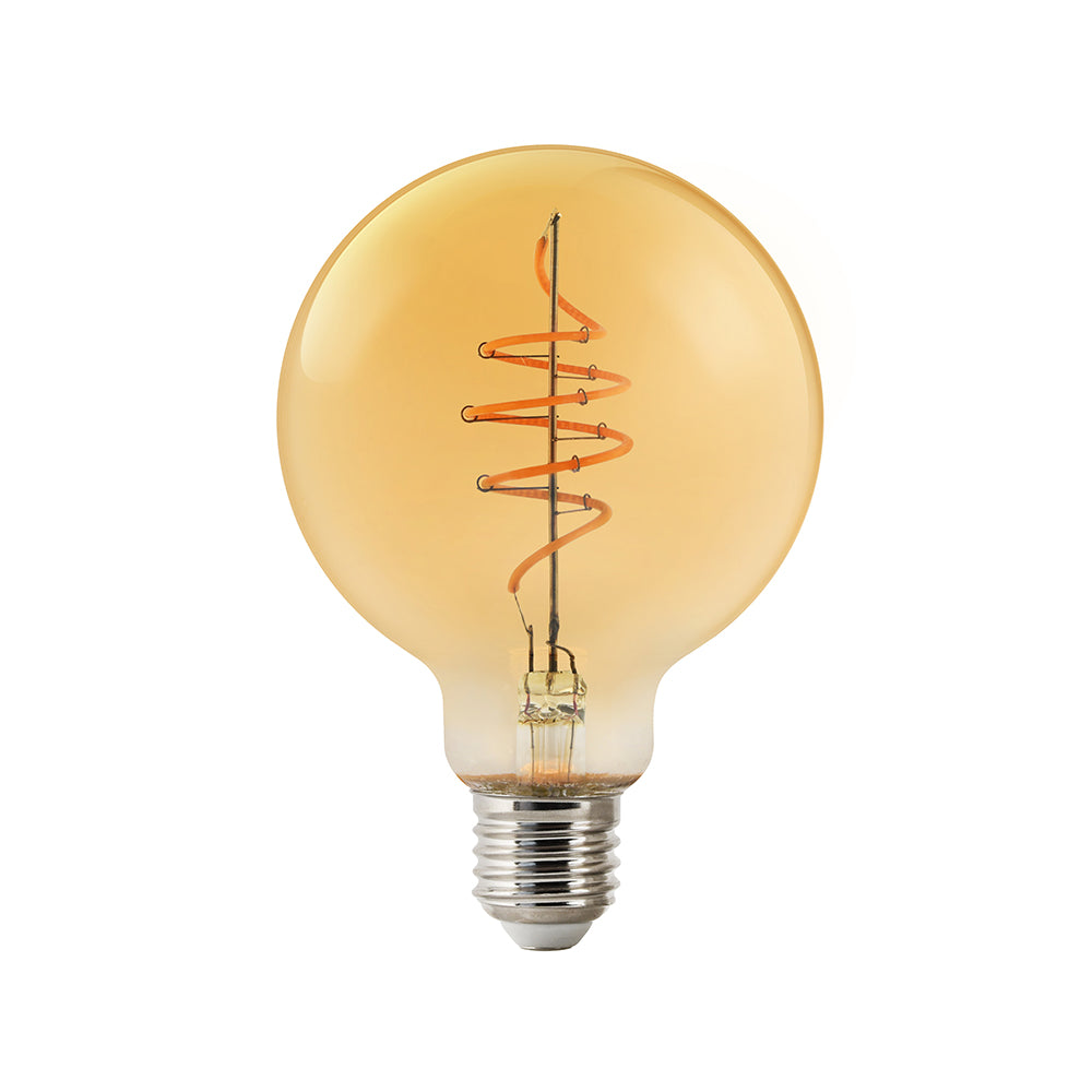 Buy Smart LED Globes Australia G95 Smart LED Globe ES 240V 4.7W Amber Glass 2200K - 2170132747
