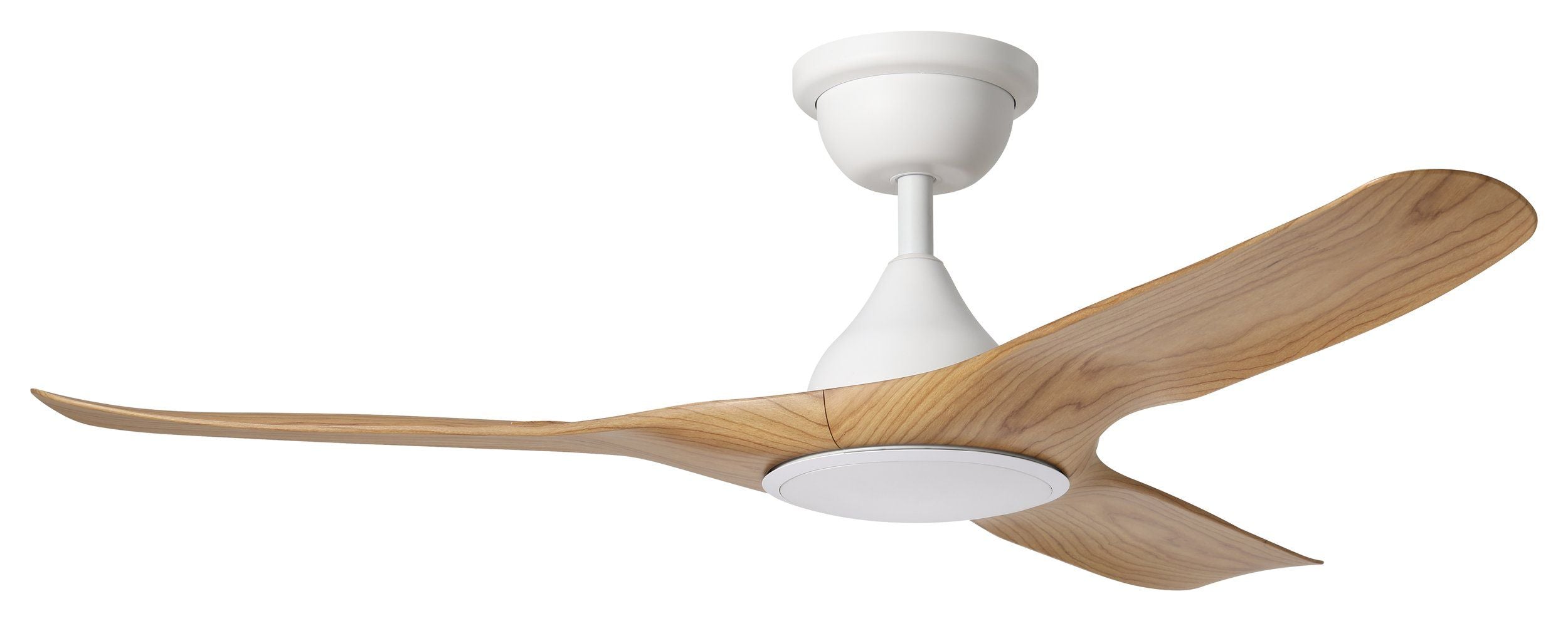 Tahiti DC Ceiling Fan 52" Matte White With Blackbutt Blade - 20801716